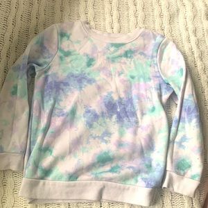Little girls tye dye sweatshirt small (6/7)